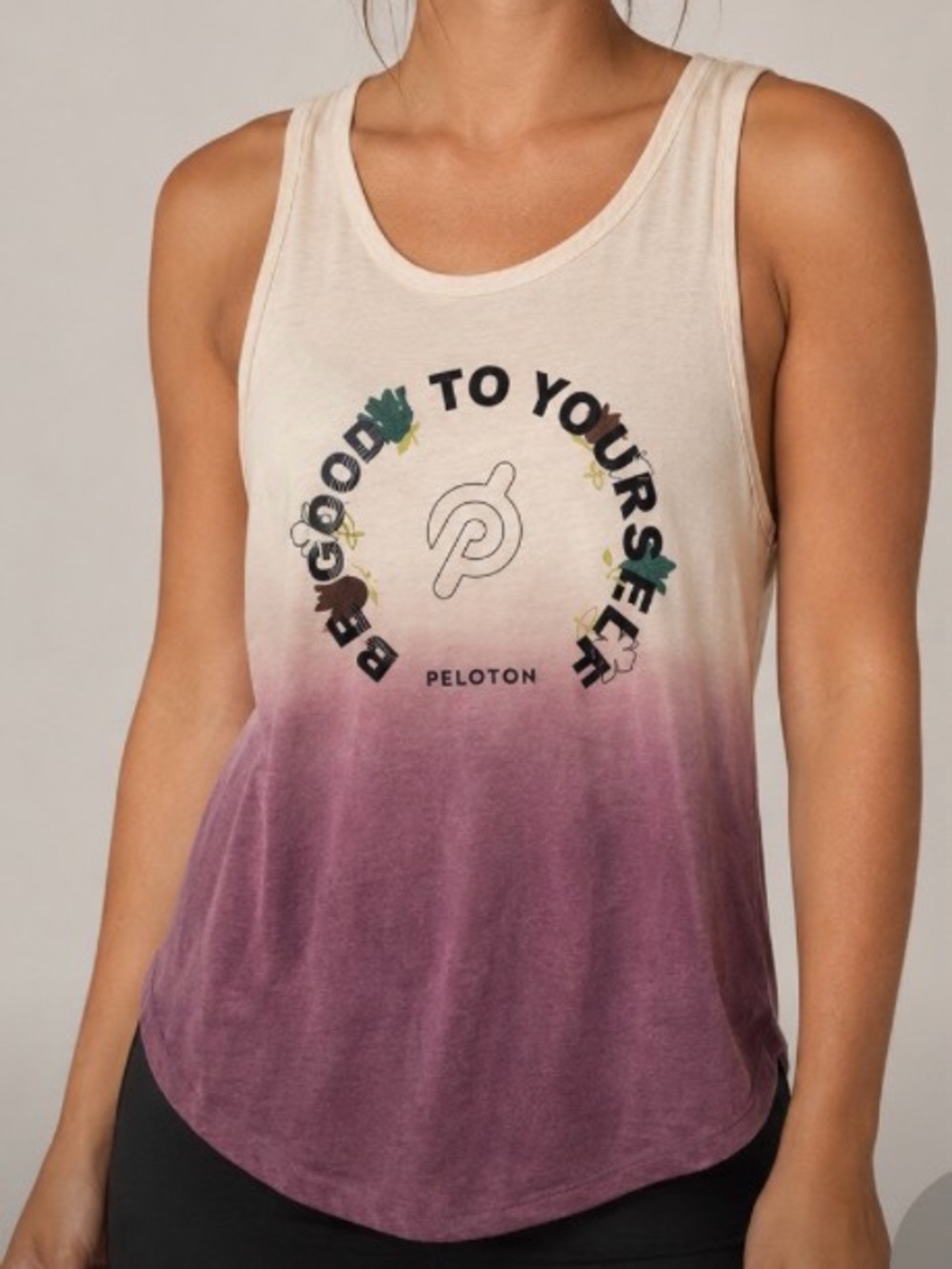 Peloton Women's Ombre Tank - ‘Be Good to Yourself’ Size Large